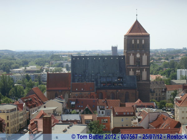 Photo ID: 007567, The Nikolaikirche from the Petrikirche, Rostock, Germany