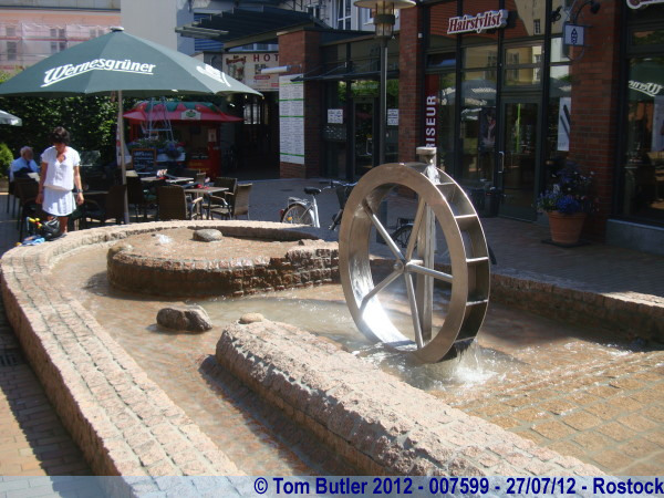 Photo ID: 007599, Water feature in the Hopfenmarkt, Rostock, Germany