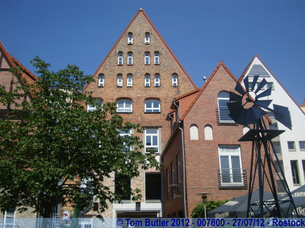 Photo ID: 007600, Buildings in the Hopfenmarkt, Rostock, Germany