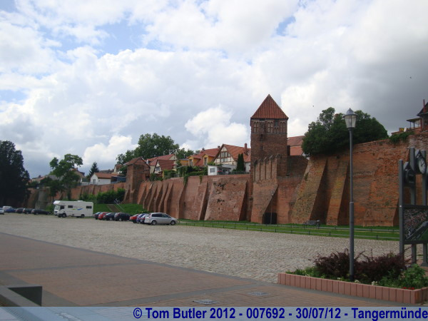Photo ID: 007692, The town walls by the river, Tangermnde, Germany