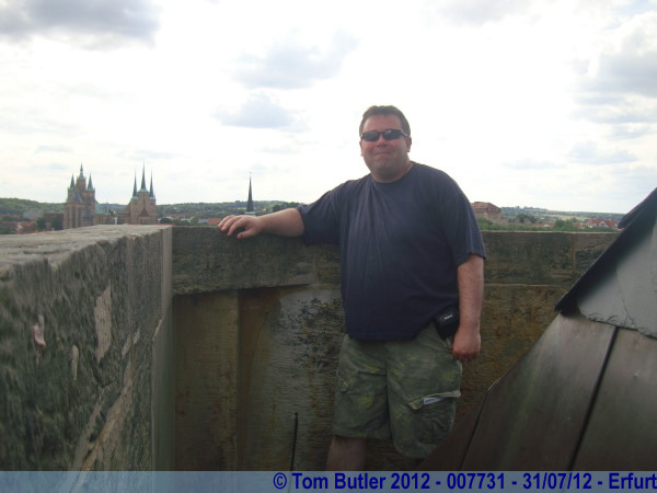 Photo ID: 007731, Standing on the Krmerbrcke Turm, Erfurt, Germany