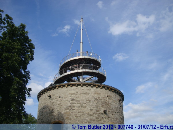Photo ID: 007740, One of the towers of the Cyriaksburg, Erfurt, Germany