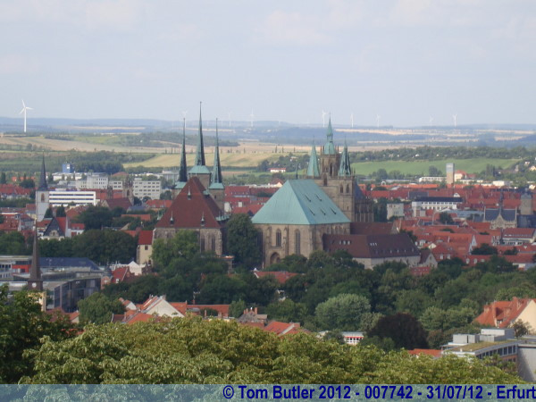 Photo ID: 007742, The Cathedral complex seen from the Cyriaksburg, Erfurt, Germany