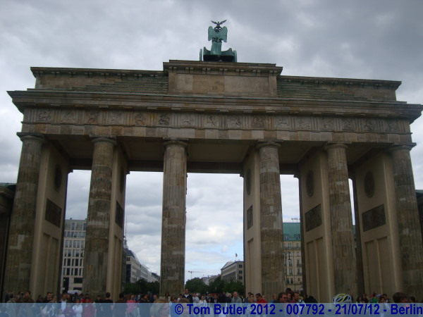 Photo ID: 007792, The Brandenburg gate viewed from West Berlin, Berlin, Germany