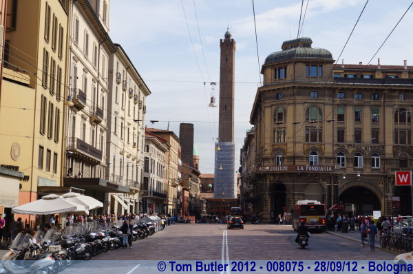 Photo ID: 008075, Looking along the Via Rizzoli, Bologna, Italy