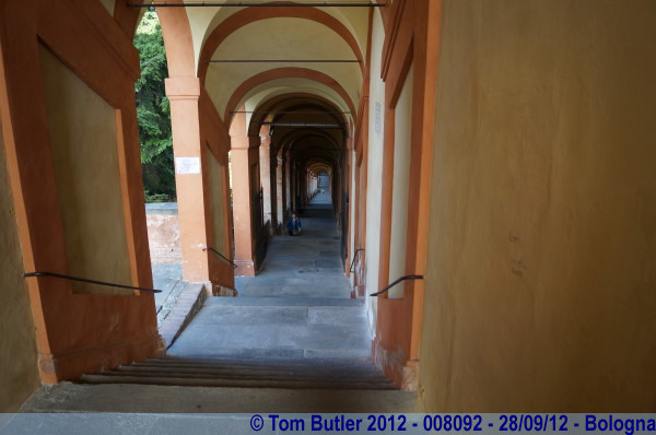 Photo ID: 008092, Looking back down the Portico, Bologna, Italy