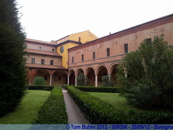 Photo ID: 008096, In the cloister of the Basilica di San Domenico, Bologna, Italy