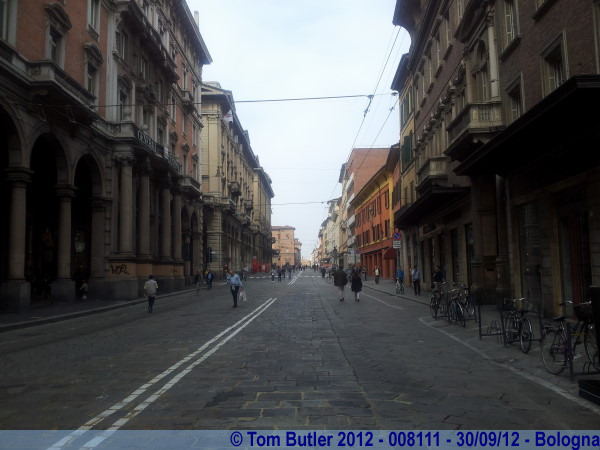 Photo ID: 008111, Looking along the Via Rizzoli, Bologna, Italy