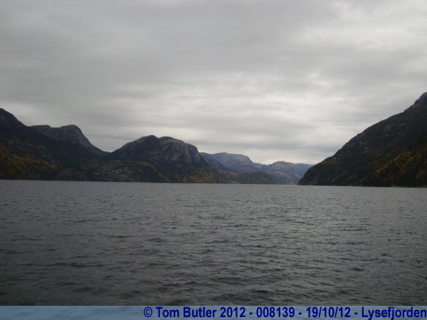 Photo ID: 008139, Looking down the Lysefjorden, Lysefjorden, Norway