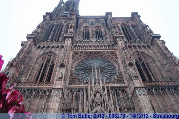 Photo ID: 008278, The front faade of Strasbourg Cathedral, Strasbourg, France
