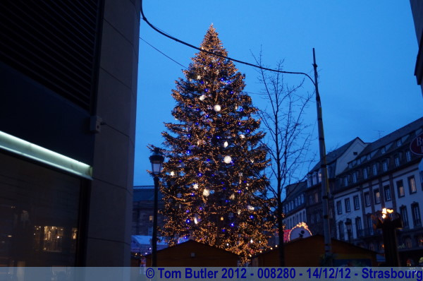 Photo ID: 008280, The Christmas tree in the Place Kleber, Strasbourg, France