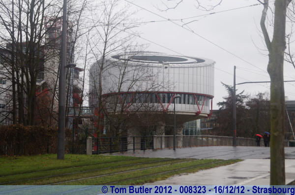 Photo ID: 008323, Approaching the ECHR, Strasbourg, France