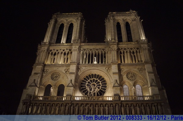 Photo ID: 008333, The front of Notre-Dame, Paris, France