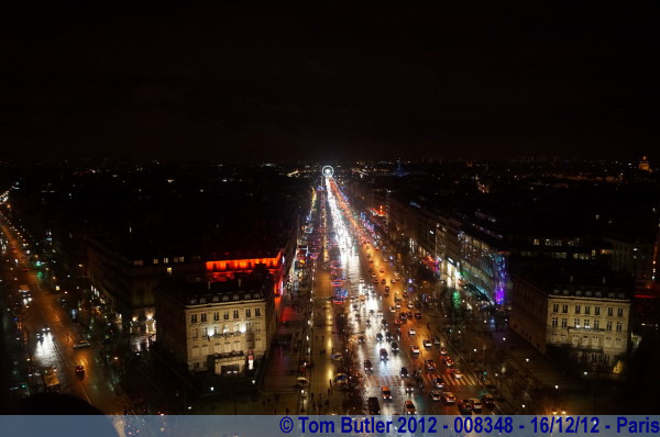 Photo ID: 008348, The view form the top of the Arc, Paris, France