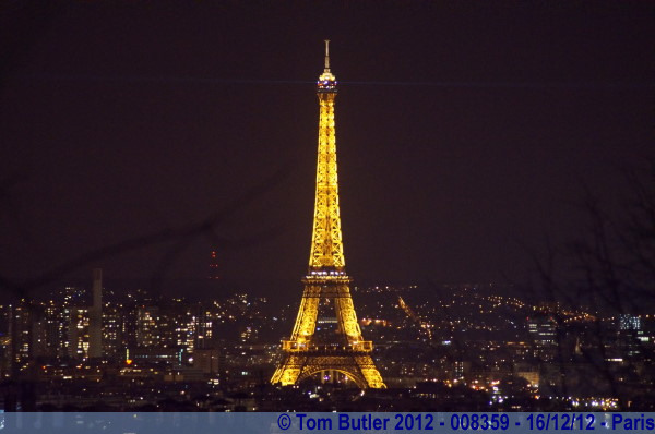 Photo ID: 008359, Eiffel Tower seen from the Sacr-Cur, Paris, France