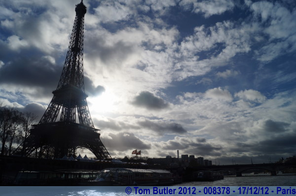 Photo ID: 008378, The tower seen from the Seine, Paris, France