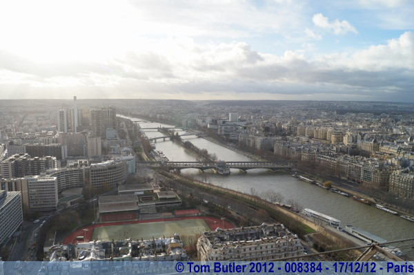 Photo ID: 008384, The Seine seen from the top of the Eiffel Tower, Paris, France
