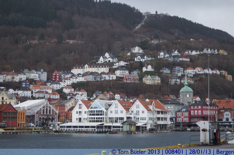Photo ID: 008401, Looking across the harbour, Bergen, Norway