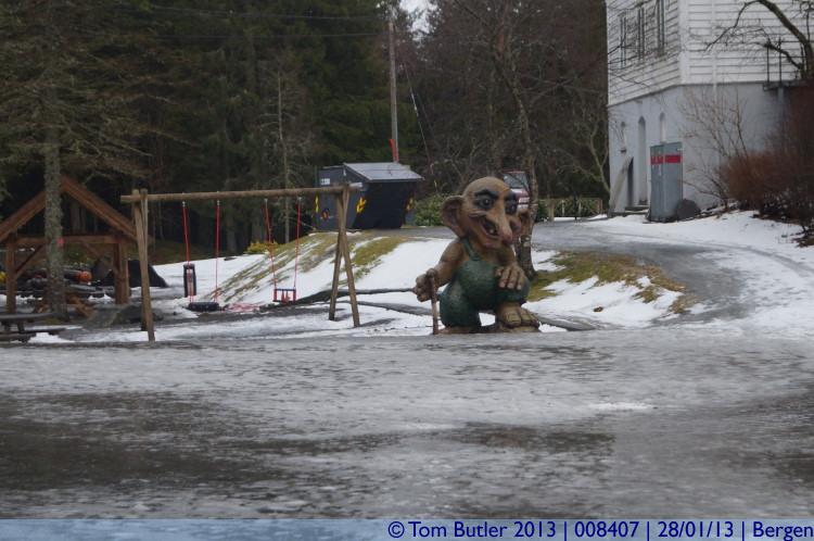 Photo ID: 008407, A troll on the top of mount Flyen, Bergen, Norway
