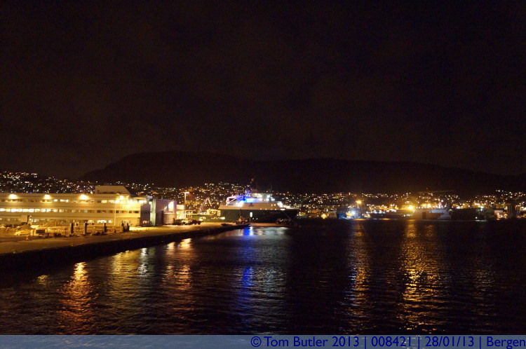 Photo ID: 008421, Bergen at night, Bergen, Norway