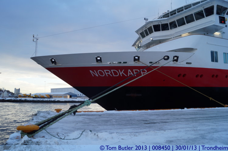 Photo ID: 008450, The Nordkapp waiting to depart, Trondheim, Norway