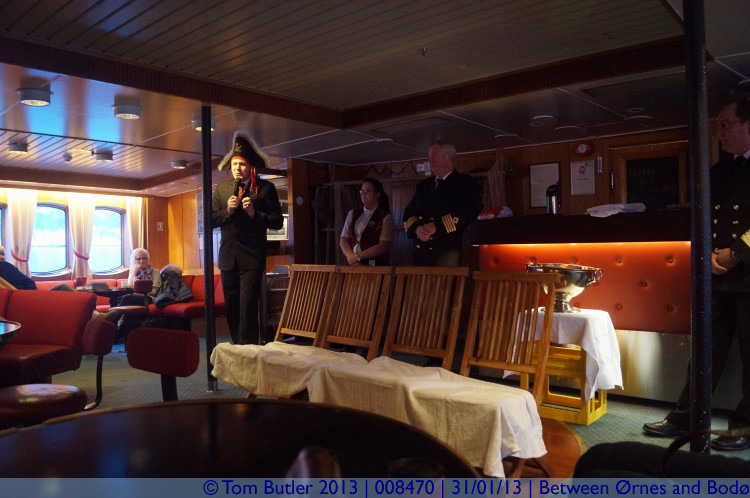 Photo ID: 008470, The Crossing the Circle ceremony, On the Hurtigruten between rnes and Bod, Norway