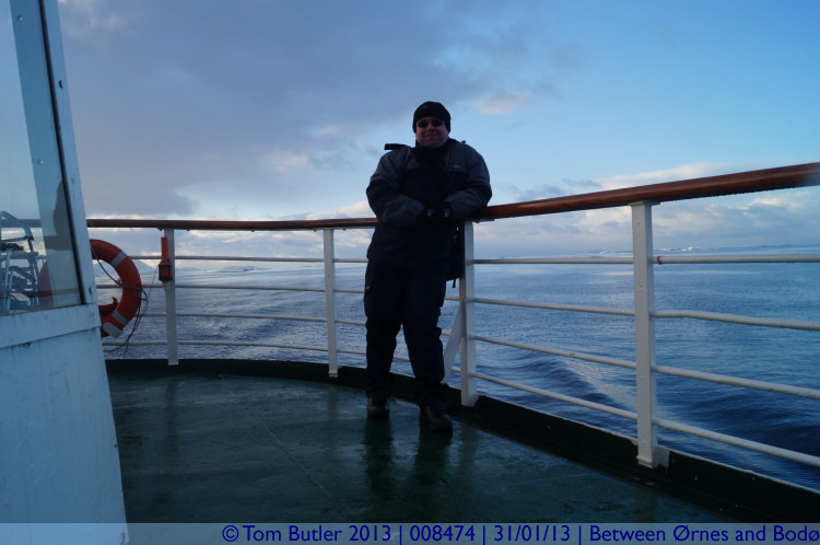 Photo ID: 008474, On deck nearing Bod, On the Hurtigruten between rnes and Bod, Norway