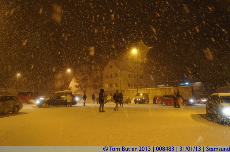 Photo ID: 008483, Stamsund in a heavy snow storm, Stamsund, Norway