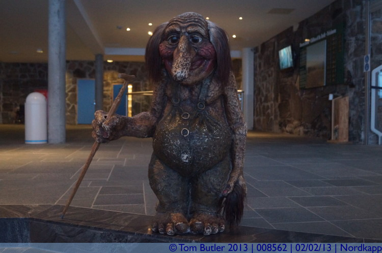 Photo ID: 008562, A welcoming troll inside the visitors centre, Nordkapp, Norway