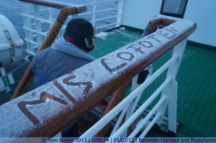 Photo ID: 008634, Is the Captain bored?, On the Hurtigruten between Harstad and Risyhamn, Norway