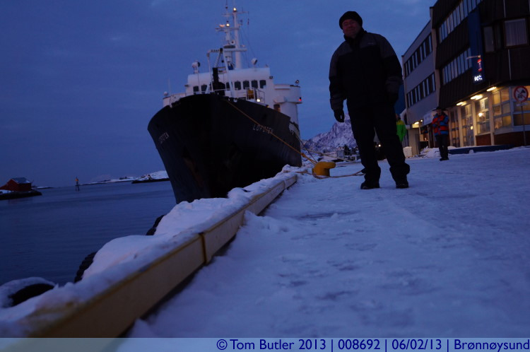 Photo ID: 008692, Standing by the ship, Brnnysund, Norway