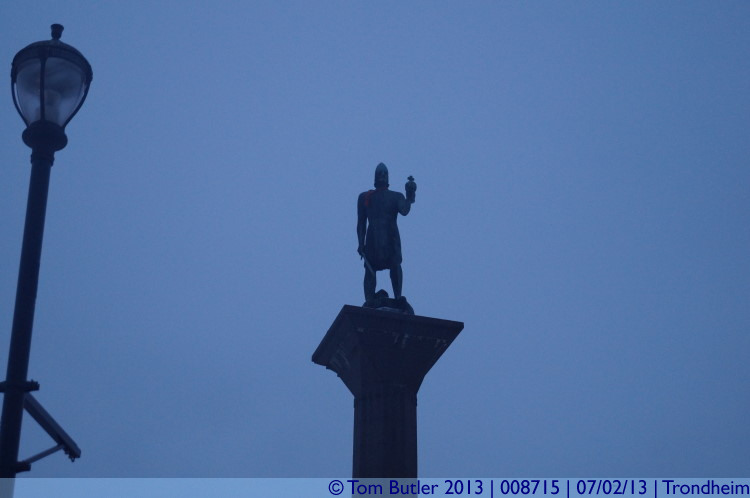Photo ID: 008715, Statue to Trondheim's founder Olav Tryggvason, Trondheim, Norway