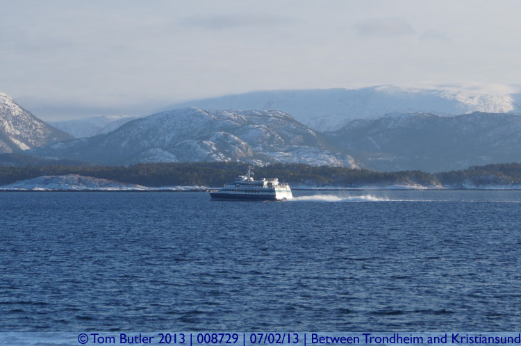 Photo ID: 008729, The fast ferry from Kristiansund, On the Hurtigruten between Trondheim and Kristiansund, Norway