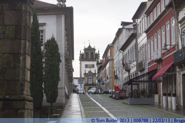 Photo ID: 008788, Looking up towards the Porta de Entrada, Braga, Portugal