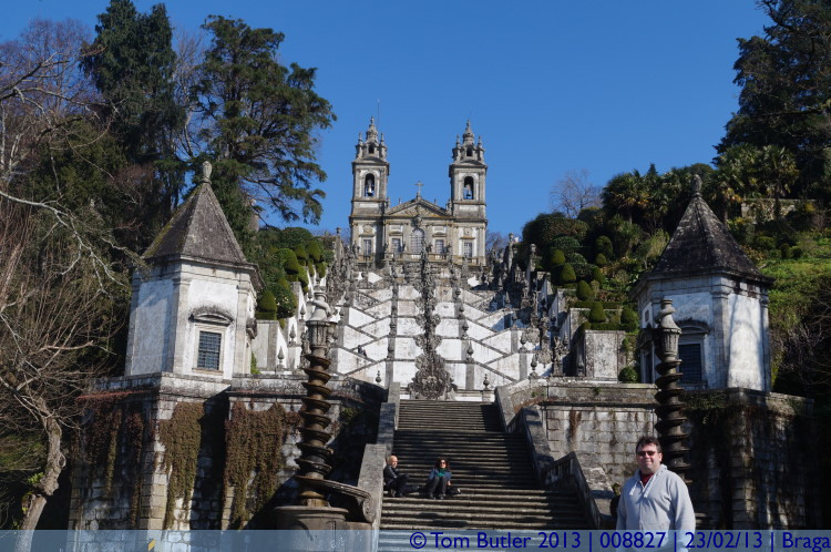 Photo ID: 008827, Standing by the Bom Jesus stairs, Braga, Portugal