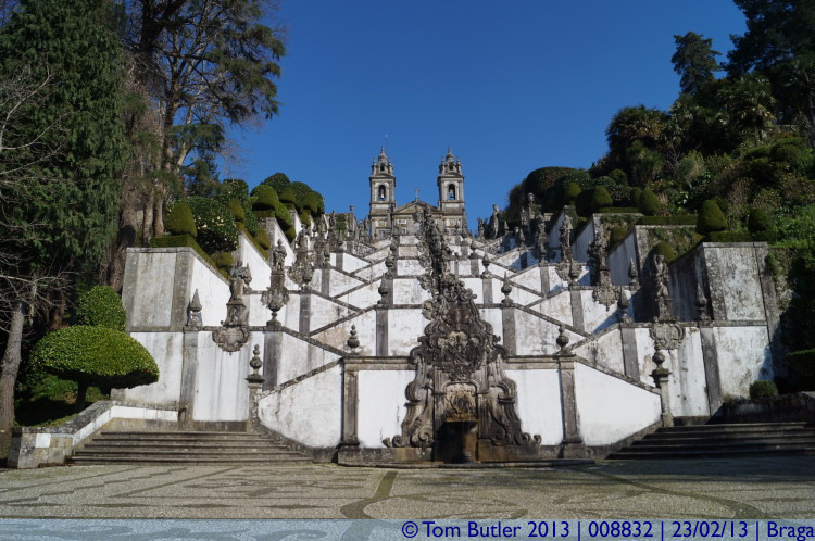 Photo ID: 008832, The Bom Jesus stairs, Braga, Portugal