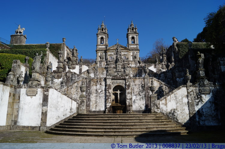 Photo ID: 008837, The final stage of the staircase, Braga, Portugal