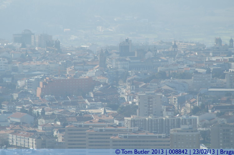 Photo ID: 008842, Looking down into the centre of Braga, Braga, Portugal