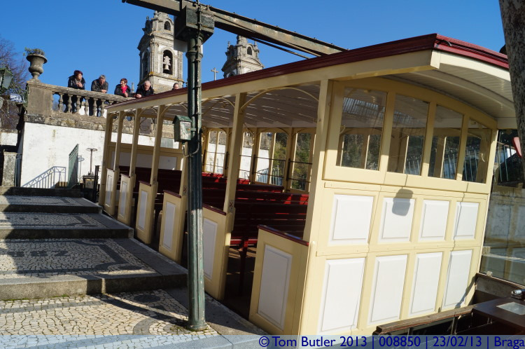 Photo ID: 008850, One of the funicular cars, Braga, Portugal