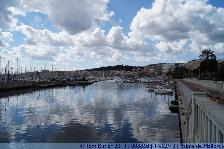 Photo ID: 008868, Looking along the Yacht Club marina, Palma de Mallorca, Spain