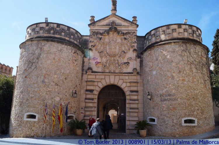 Photo ID: 008901, A copy of Toledo's impressive entrance gate, Palma de Mallorca, Spain