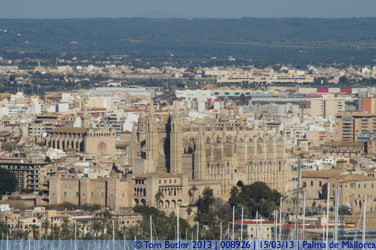 Photo ID: 008926, The Cathedral and Palace, Palma de Mallorca, Spain