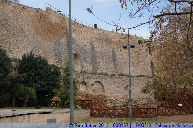 Photo ID: 008957, The walls of the Sant Pere Bastion, Palma de Mallorca, Spain