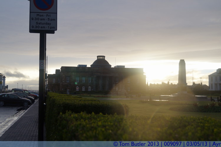 Photo ID: 009097, County Hall at sunset, Ayr, Scotland