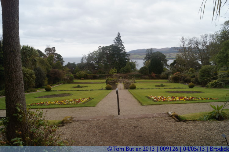 Photo ID: 009126, Looking down the walled garden, Brodick, Scotland
