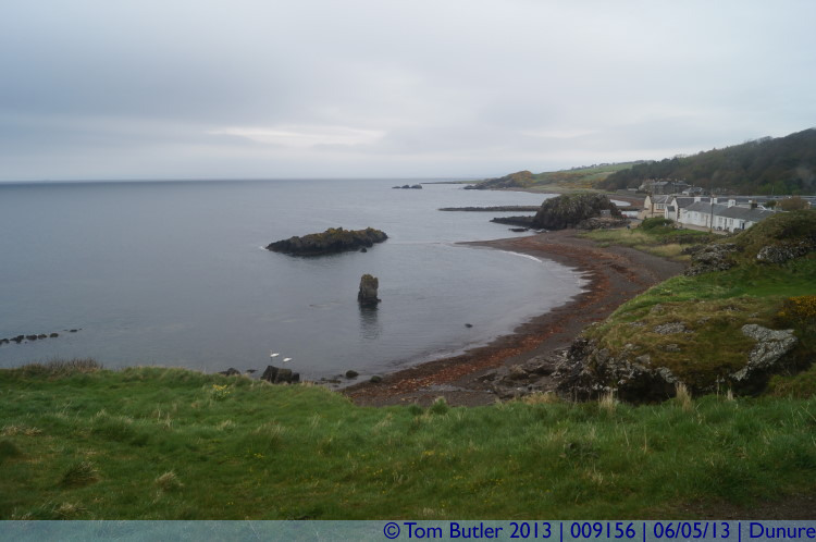 Photo ID: 009156, Looking down on the beach, Dunure, Scotland
