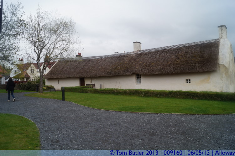 Photo ID: 009160, The rear of the cottage, Alloway, Scotland