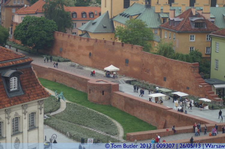 Photo ID: 009307, The old city walls, Warsaw, Poland