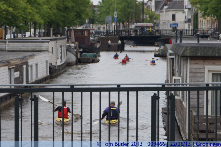 Photo ID: 009466, Kayakers on the canals, Groningen, Netherlands