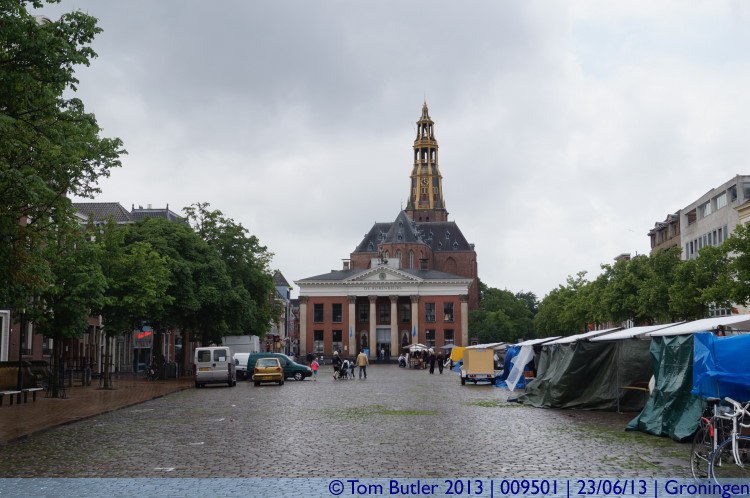 Photo ID: 009501, Looking down the Vismarkt, Groningen, Netherlands